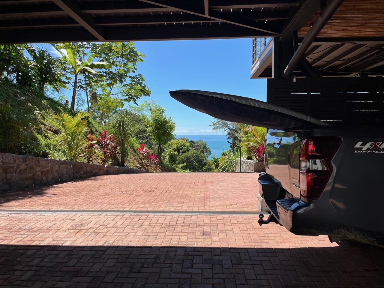Tropical canopy near the villa